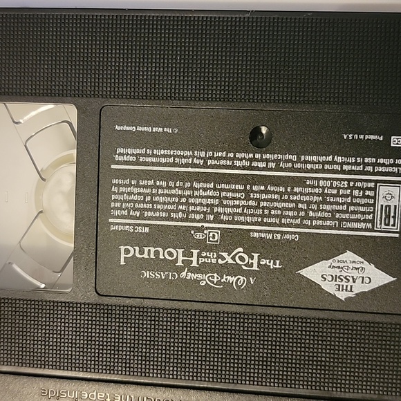 The Fox and the Hound VHS A Walt Disney  Classic - Picture 4 of 4